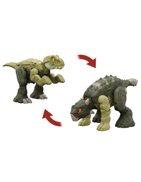 MTHLP05_HLP08,Jurassic World Fierce Changers Double Danger Dinozaur Transformabil Tyrannosaurus Rex Si Ankylosaurus Verde