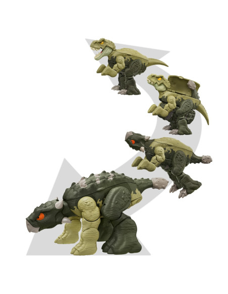 MTHLP05_HLP08,Jurassic World Fierce Changers Double Danger Dinozaur Transformabil Tyrannosaurus Rex Si Ankylosaurus Verde