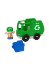 MTGGT33_GMJ17,Fisher Price Little People Vehicul Camion Reciclare 10cm