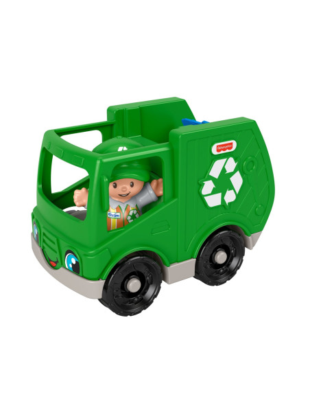 MTGGT33_GMJ17,Fisher Price Little People Vehicul Camion Reciclare 10cm