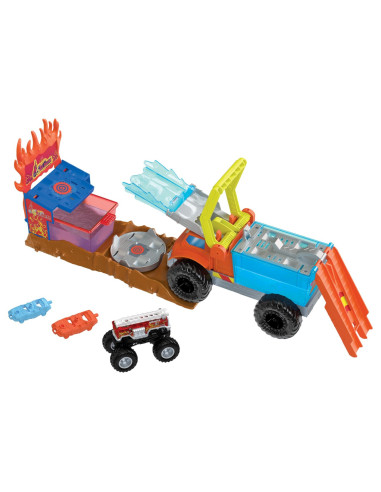 MTHPN73,Hot Wheels Monster Truck Arena Smashers Color Shifters Salvarea Lui 5alarm