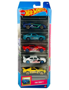 MT1806_HLY75,Set 5 Masini Hot Wheels Hw Drift