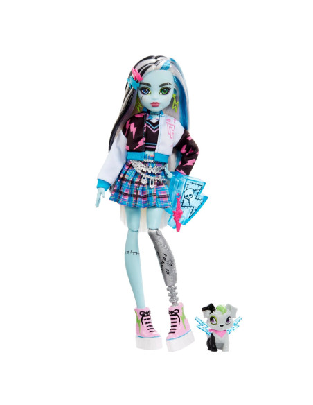 MTHHK53,Monster High Papusa Frankie Stein Cu Animalut Si Accesorii
