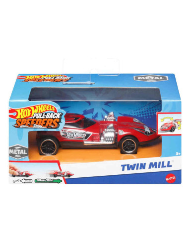 MTHPR70_HPR72,Hot Wheels Masinuta Metalica Cu Sistem Pull Back Twin Mill Scara 1:43