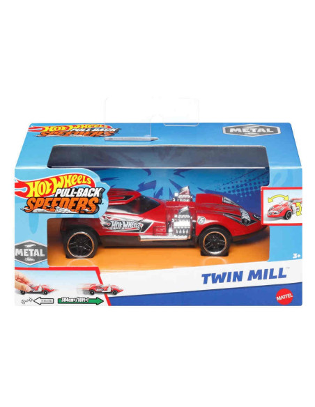 MTHPR70_HPR72,Hot Wheels Masinuta Metalica Cu Sistem Pull Back Twin Mill Scara 1:43