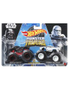 MTFYJ64_HLT59,Hot Wheels Monster Truck Set 2 Masini Scara 1 La 64 Darth Vader Si Stormtrooper