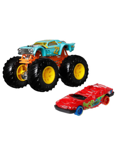 MTGRH81_HKM18,Hot Wheels Monster Truck Si Masinuta Metalica Night Shifter