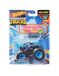 MTGRH81_HKM17,Hot Wheels Monster Truck Si Masinuta Metalica Mega Wrex