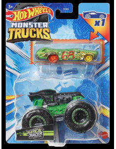 MTGRH81_HKM16,Hot Wheels Monster Truck Si Masinuta Metalica Ratical Racer
