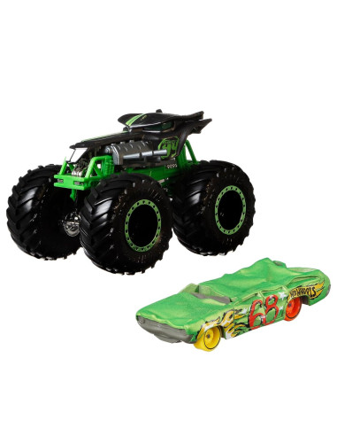 MTGRH81_HKM16,Hot Wheels Monster Truck Si Masinuta Metalica Ratical Racer