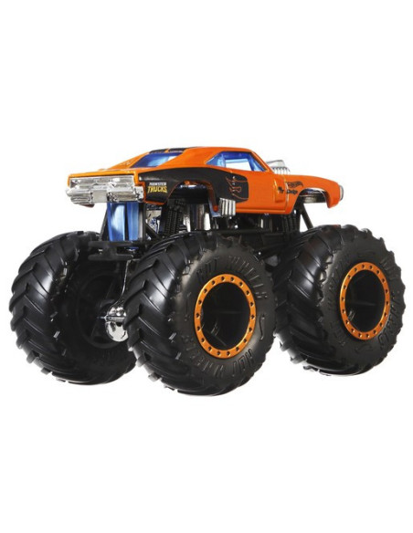 MTFYJ64_HNX30,Hot Wheels Monster Truck Set 2 Masini Scara 1 La 64 Dodger Charger Si Rodger Dodger