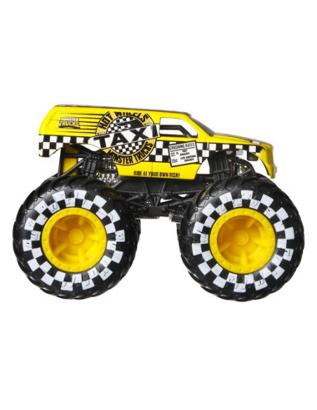 MTFYJ64_HLT67,Hot Wheels Monster Truck Set 2 Masini Scara 1 La 64 Haul Yall Si Taxi