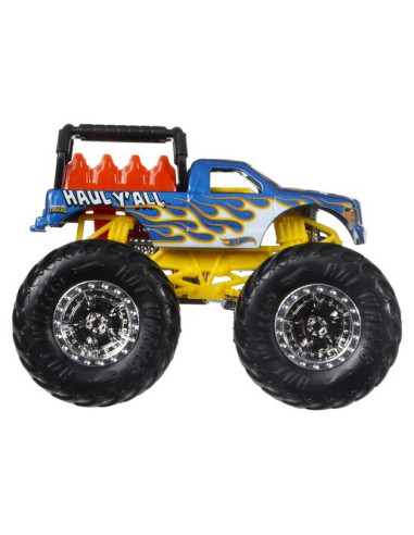 MTFYJ64_HLT67,Hot Wheels Monster Truck Set 2 Masini Scara 1 La 64 Haul Yall Si Taxi