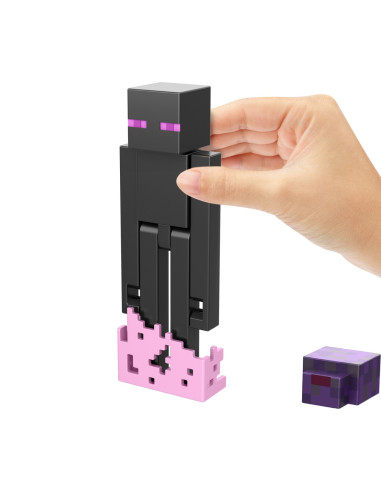 MTGTP08_HTN06,Minecraft Craft A Block Figurina Enderman 8cm