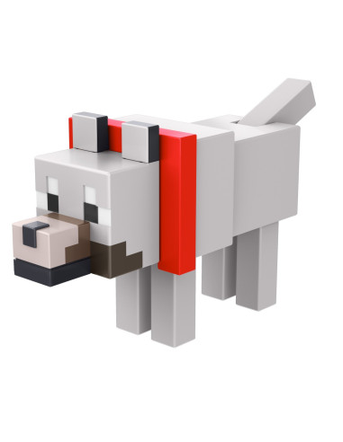 MTGTP08_HTN07,Minecraft Craft A Block Figurina Tamed Wolf 8cm