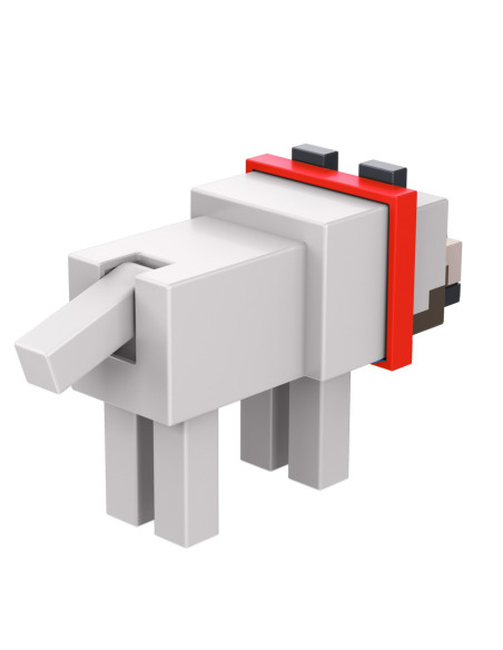 MTGTP08_HTN07,Minecraft Craft A Block Figurina Tamed Wolf 8cm