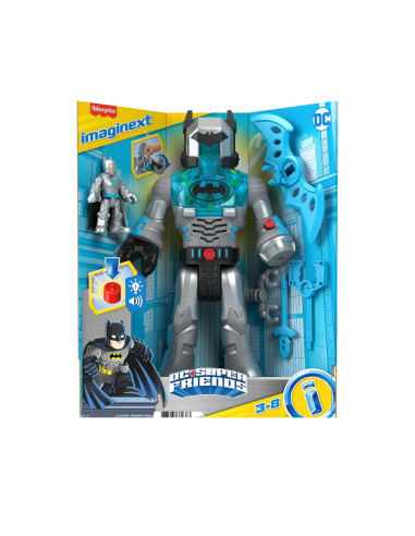 MTHMK87_HMK88,Fisher Price Imaginext Dc Super Friends Robot Batman In Costum Gri 30cm