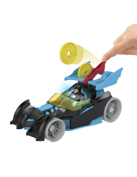 MTM5649_HFD48,Fisher Price Imaginext Dc Super Friends Vehicul Cu Figurina Batman Cu Costum Gri