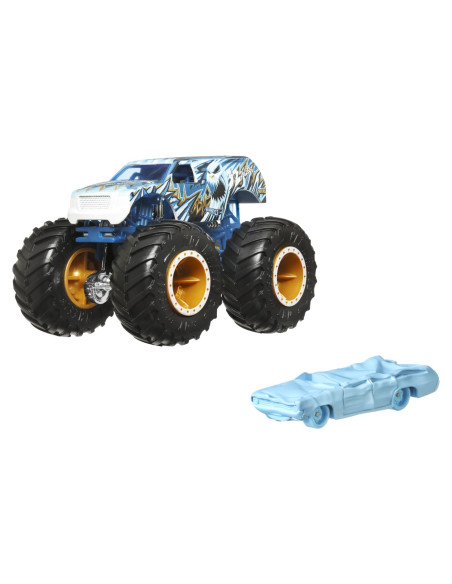 MTGRH81_HWN35,Hot Wheels Monster Truck Si Masinuta Metalica 32 Degrees