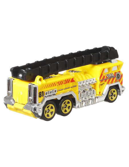MTGRH81_HWN39,Hot Wheels Monster Truck Si Masinuta Metalica 5 Alarm