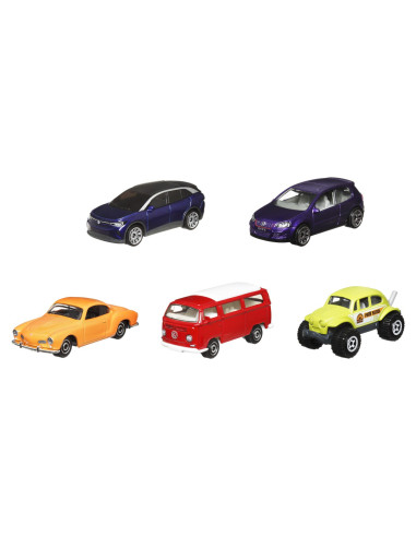 MTC1817_HVT70,Matchbox Set 5 Masinute Metalice Mbx Volkswagen Scara 1:64