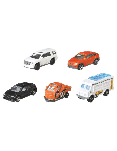 MTC1817_HVT76,Matchbox Set 5 Masinute Metalice Mbx City Adventure Ii Scara 1:64