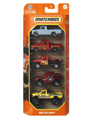 MTC1817_HVT68,Matchbox Set 5 Masinute Metalice Mbx Off Road Scara 1:64