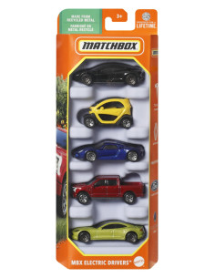 MTC1817_HVT60,Matchbox Set 5 Masinute Metalice Mbx Electric Drivers Scara 1:64