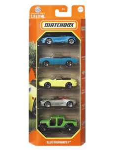 MTC1817_HVT75,Matchbox Set 5 Masinute Metalice Mbx Blue Highways Ii Scara 1:64