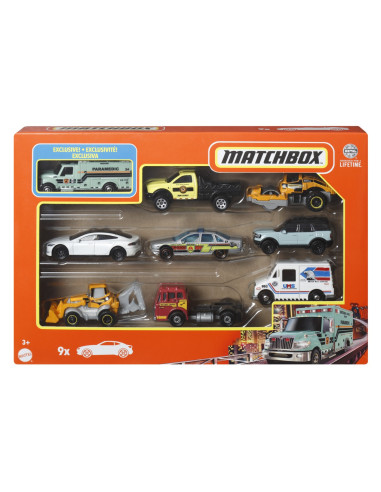 MTX7111_HVT89,Matchbox Set 9 Masinute International Ambulance