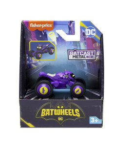 MTHML12_HXK50,Fisher Price Batwheels Masinuta Metalica Bibi Motocicleta Lui Batgirl 1:55