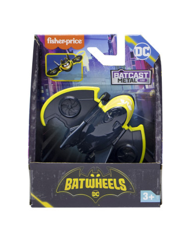 MTHML12_HYB67,Fisher Price Batwheels Masinuta Metalica Avionul Batwing 1:55