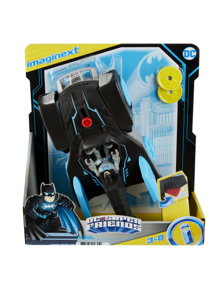 MTGWT24,Imaginext Dc Super Friends Vehicul Cu Figurina Bat-tech Batmobil