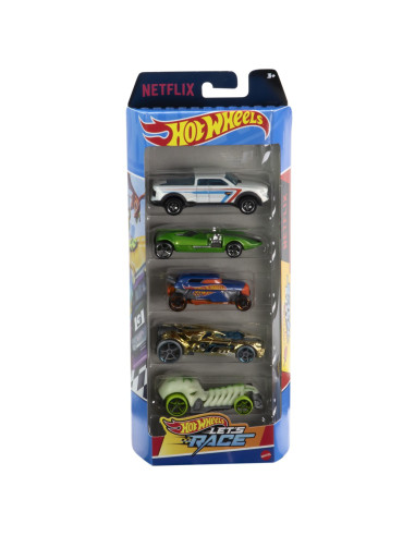 MT1806_HTV42,Set 5 Masini Hot Wheels Lets Race