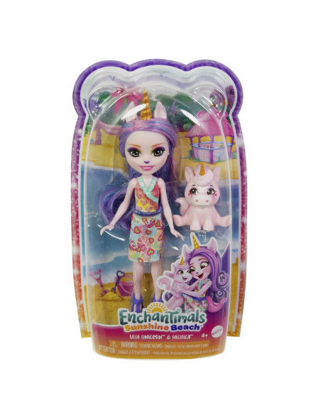 MTFNH22_HRX84,Enchantimals Papusi Si Animalute Ulia Unicorn Si Pacifica