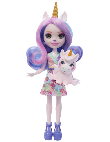 MTFNH22_HRX84,Enchantimals Papusi Si Animalute Ulia Unicorn Si Pacifica
