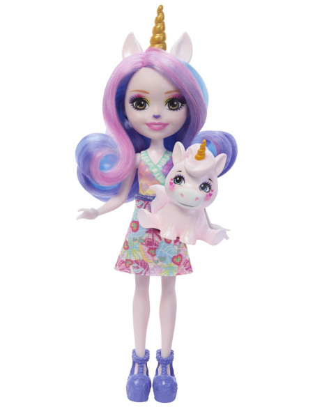 MTFNH22_HRX84,Enchantimals Papusi Si Animalute Ulia Unicorn Si Pacifica