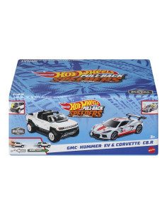 MTHPR91_HPR94,Hot Wheels Set 2 Masinute Metalice Pull Back Gmc Hummer Ev Si Corvette C8r 1:43