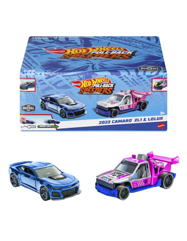 MTHPR91_HPR95,Hot Wheels Set 2 Masinute Metalice Pull Back Camaro Zl1 2022 Si Lolux 1:43