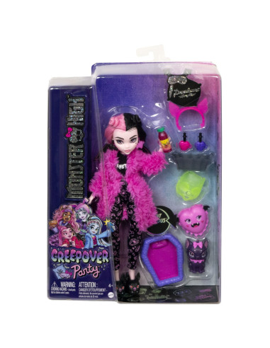 MTHKY66,Monster High Papusa Draculaura Creepover Party