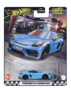 MTGJT68_HRT71,Hot Wheels Premium Boulevard Masinuta Metalica Porsche 718 Cayman Gt4 Scara 1:64