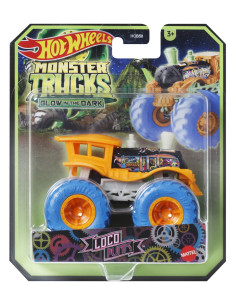 MTHCB50_HVH79,Hot Wheels Monster Truck Glow In The Dark Masinuta Loco Punk Scara 1:64