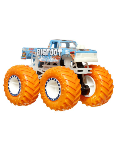 MTHCB50_HWC88,Hot Wheels Monster Truck Glow In The Dark Masinuta Bigfoot Scara 1:64