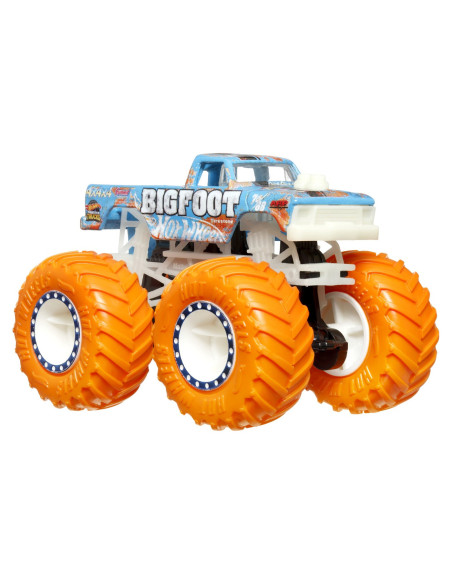 MTHCB50_HWC88,Hot Wheels Monster Truck Glow In The Dark Masinuta Bigfoot Scara 1:64