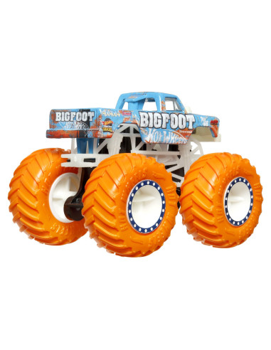 MTHCB50_HWC88,Hot Wheels Monster Truck Glow In The Dark Masinuta Bigfoot Scara 1:64