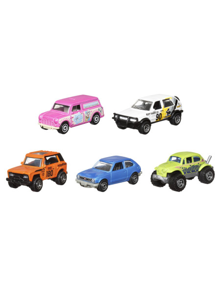 MTC1817_HVT71,Matchbox Set 5 Masinute Metalice Mbx Retro Scara 1:64