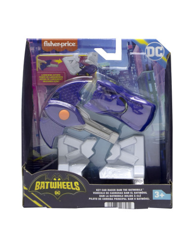 MTHRJ53_HRJ54,Fisher Price Batwheels Masinuta Albastra Scara 1:55