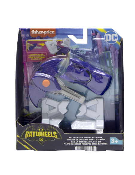 MTHRJ53_HRJ54,Fisher Price Batwheels Masinuta Albastra Scara 1:55
