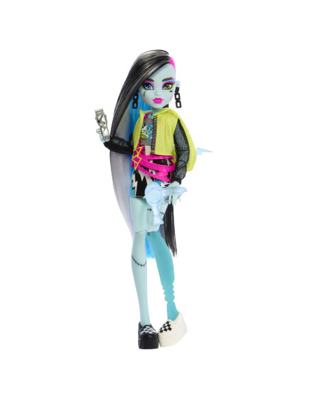 MTHNF79,Monster High Neon Frights Papusa Frankie Stein