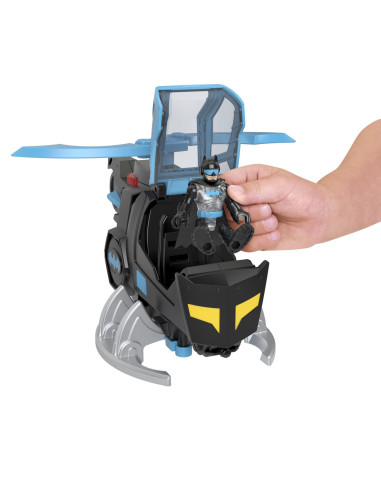 MTM5649_GYC72,Fisher Price Imaginext Dc Super Friends Vehicul Elicopter Cu Figurina Batman Cu Costum Negru